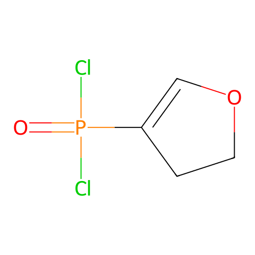 2,3-Dihydro-4-furylphosphonic dichloride structure