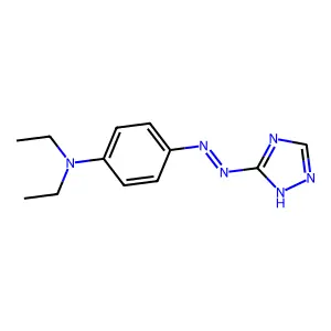 Benzenamine, N,N-diethyl-4-(1H-1,2,4-triazol-3-ylazo)- structure