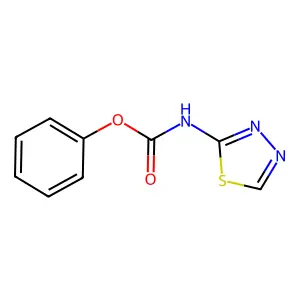 Phenyl 1,3,4-thiadiazol-2-ylcarbamate structure