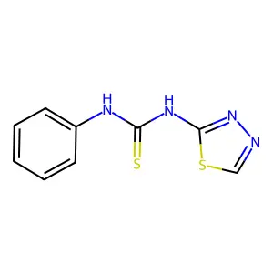 1-Phenyl-3-(1,3,4-thiadiazol-2-yl)thiourea structure