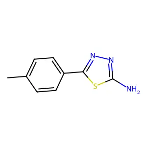 2-Amino-5-(4-methylphenyl)-1,3,4-thiadiazole structure