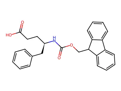 (R)-4-(Fmoc-amino)-5-phenylpentanoic acid structure