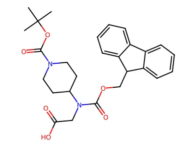 Fmoc-N-(1-Boc-4-piperidyl)glycine structure