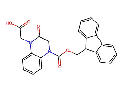 Fmoc-4-carboxymethyl-1,2,3,4-tetrahydroquinoxalin-3-one structure