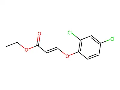 Ethyl 3-(2,4-dichlorophenoxy)-2-propenoate structure