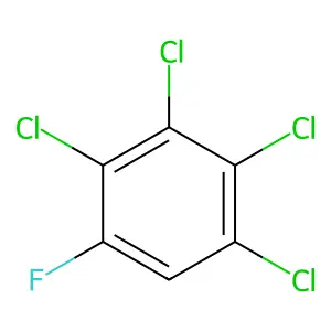 Benzene, 1,2,3,4-tetrachloro-5-fluoro- structure