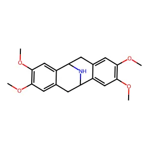 (+-)-Pavine structure