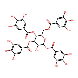 1,3,4,6-Tetra-O-Galloyl-Beta-D-Glucopyranoside structure