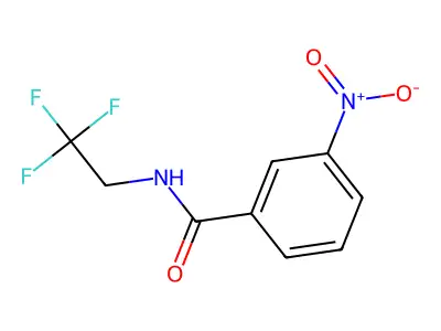 3-nitro-N-(2,2,2-trifluoroethyl)benzamide structure