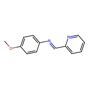 Benzenamine, 4-methoxy-N-(2-pyridinylmethylene)- structure