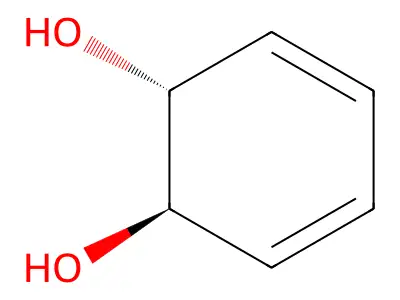 (1R,2R)-cyclohexa-3,5-diene-1,2-diol structure