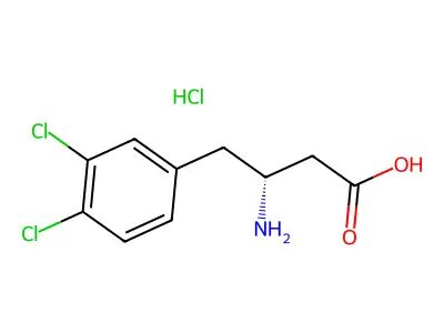 (R)-3-Amino-4-(3,4-dichlorophenyl)butanoic acid structure