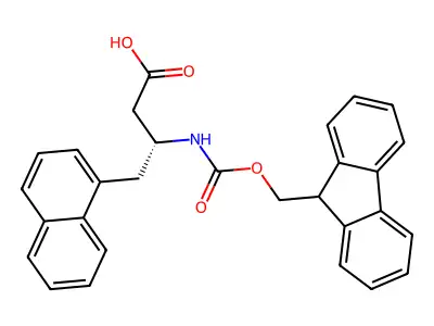 Fmoc-(S)-3-Amino-4-(1-naphthyl)-butyric acid structure