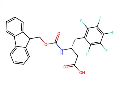 Fmoc-(S)-3-Amino-4-(pentafluoro-phenyl)-butyric acid structure