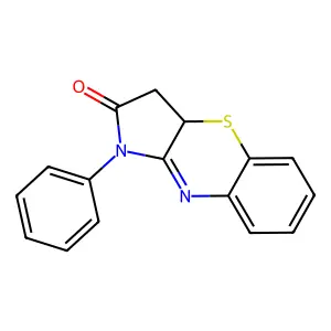Pyrrolo(3,2-b)(1,4)benzothiazin-2(1H)-one, 3,3a-dihydro-1-phenyl- structure