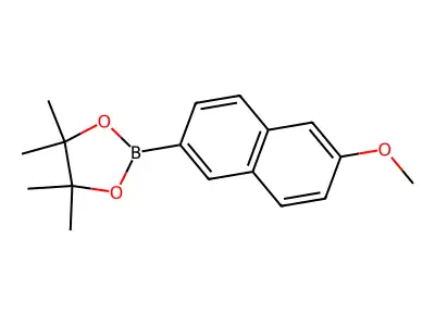 2-(6-Methoxy-2-naphthalenyl)-4,4,5,5-tetramethyl-1,3,2-dioxaborolane structure