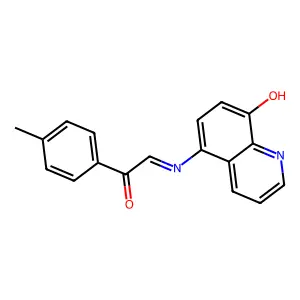5-((p-Methylbenzoyl)methylenamino)-8-quinolinol structure