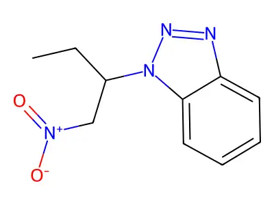 1-(1-Nitrobutan-2-yl)benzotriazole structure