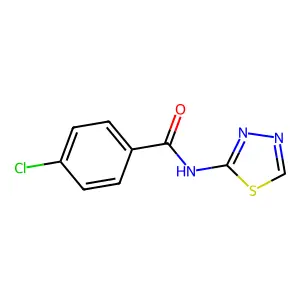4-chloro-N-(1,3,4-thiadiazol-2-yl)benzamide structure