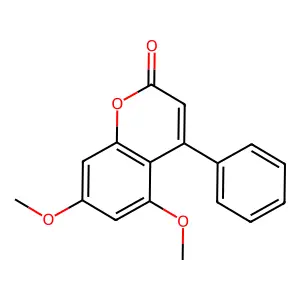 5,7-Dimethoxy-4-phenylchromen-2-one structure
