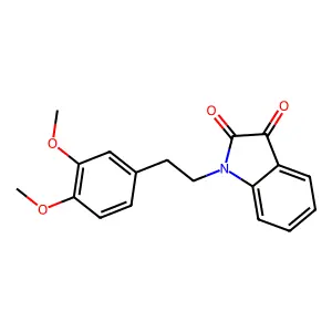 1-(2-(3,4-Dimethoxyphenyl)ethyl)-1H-indole-2,3-dione structure