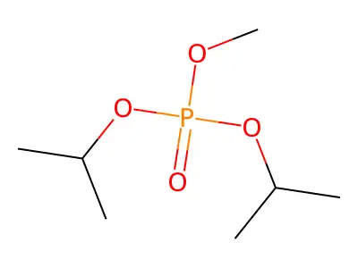 Phosphoric acid, methyl bis(1-methylethyl) ester structure