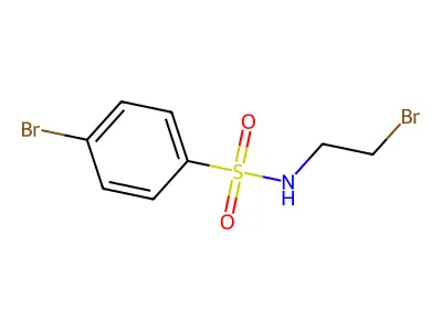 4-bromo-N-(2-bromoethyl)benzenesulfonamide structure