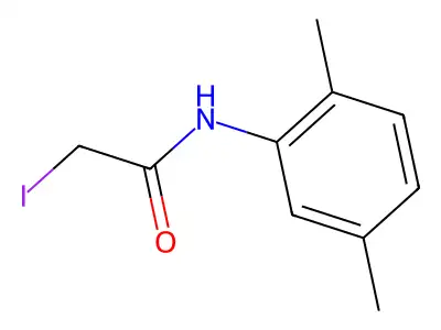 N-(2,5-dimethylphenyl)-2-iodoacetamide structure