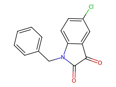 1-benzyl-5-chloro-2,3-dihydro-1H-indole-2,3-dione structure