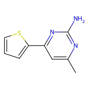 4-甲基-6-(噻吩-2-基)嘧啶-2-胺 structure