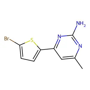 4-(5-Bromothiophen-2-yl)-6-methylpyrimidin-2-amine structure
