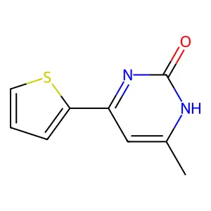 2-Hydroxy-4-methyl-6-(2-thienyl)pyrimidine structure
