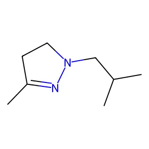 2-Pyrazoline, 1-isobutyl-3-methyl- structure