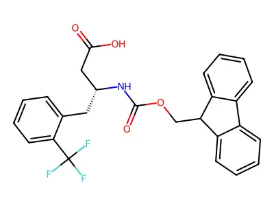 Fmoc-(S)-3-Amino-4-(2-trifluoromethyl-phenyl)-butyric acid structure