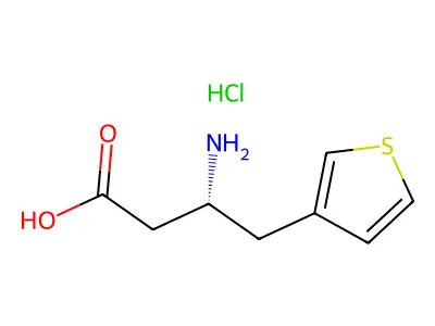 (R)-3-Amino-4-(3-thienyl)butanoic acid structure