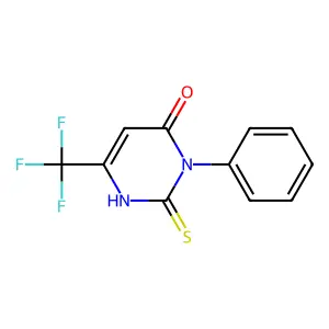 3-phenyl-2-thioxo-6-(trifluoromethyl)-2,3-dihydro-4(1H)-pyrimidinone structure