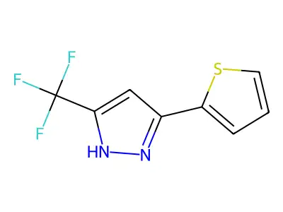 5-(2-Thienyl)-3-(trifluoromethyl)-1H-pyrazole structure