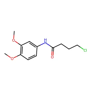 4-chloro-N-(3,4-dimethoxyphenyl)butanamide structure