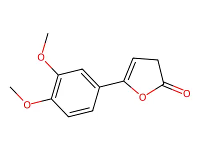 5-(3,4-dimethoxyphenyl)-2(3H)-furanone structure