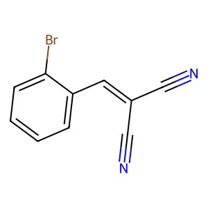 2-溴亚苄基丙二腈 structure