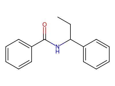 N-(1-Phenylpropyl)benzamide structure