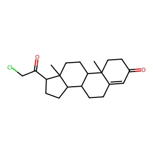 21-氯孕酮 structure