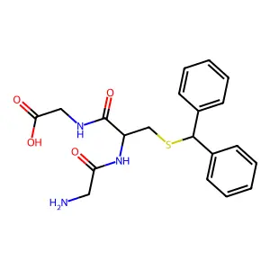 Glycyl-S-(diphenylmethyl)cysteinylglycine structure