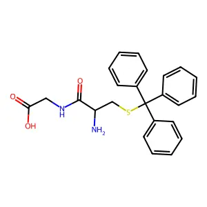 Glycine, (S-triphenylmethyl)-L-cysteinyl- structure