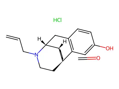 Morphinan-6-one, 3-hydroxy-17-(2-propenyl)-, hydrochloride, hydrate, L-(2:2:1) structure