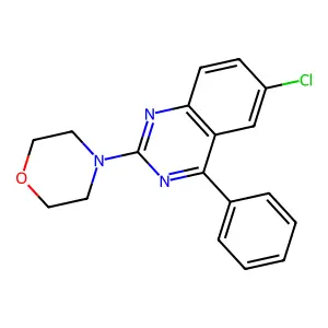 4-(6-Chloro-4-phenylquinazolin-2-yl)morpholine structure