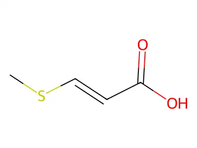 3-(甲硫基)丙烯酸 structure