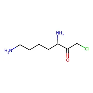 3,7-Diamino-1-chloroheptan-2-one structure