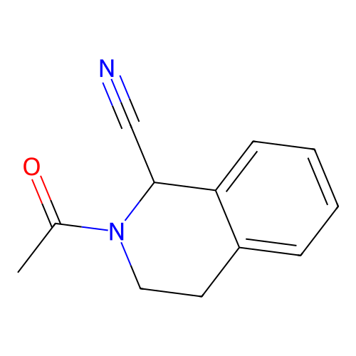 2-Acetyl-1,2,3,4-tetrahydroisoquinoline-1-carbonitrile structure