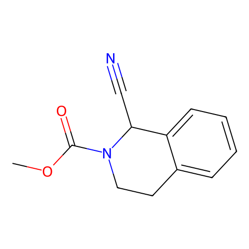 methyl 1-cyano-3,4-dihydroisoquinoline-2(1H)-carboxylate structure